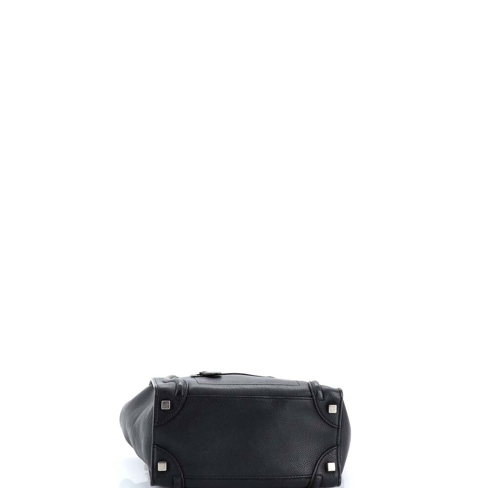Celine Luggage Bag Grainy Leather Micro #241059C13B - Picture 4 of 8